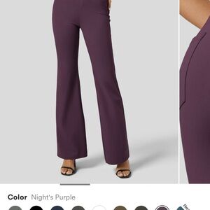 HALARA Purple Boot Cut Flare Pants